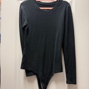 NUUDS Black Long Sleeve Bodysuit